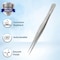 A2Z Scilab Splinter Tweezers, Stainless Steel 5.5L, Silver A2Z-ZR910 - alternate 4